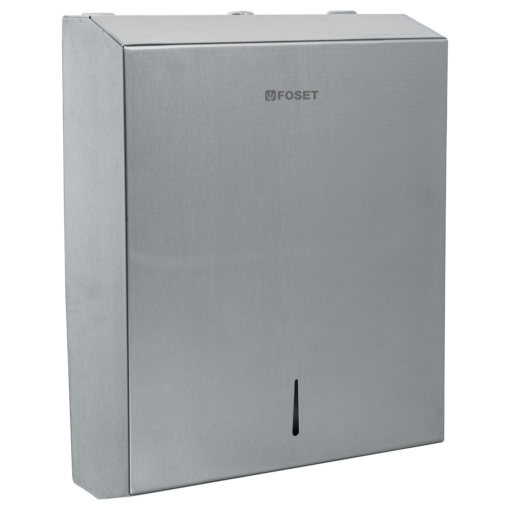 Dispensador de acero inox. para toallas de papel, Foset