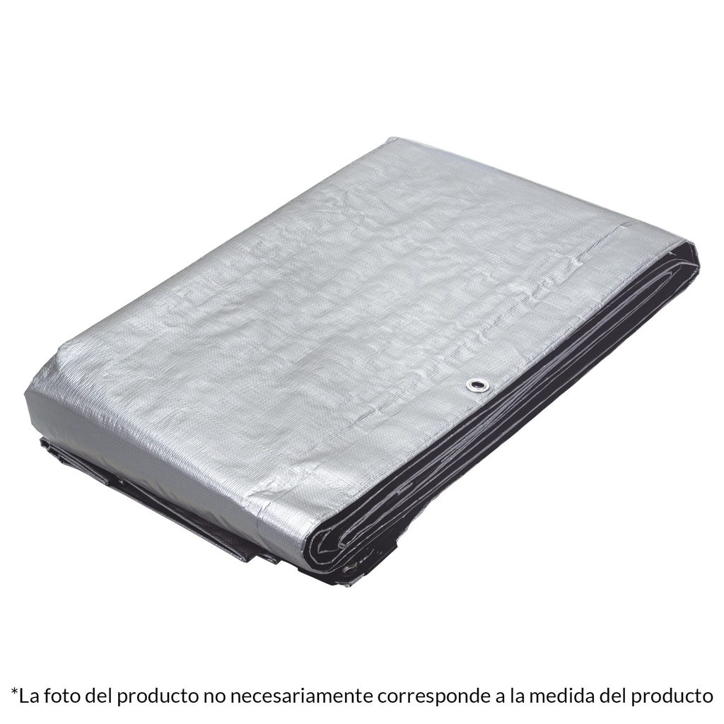 Lona gris reforzada 6 x 6 m, Truper