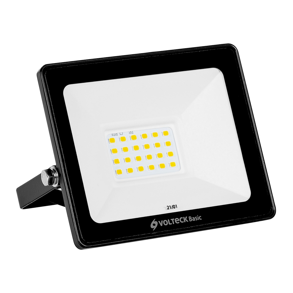 Reflector ultra delgado LED 20 W luz de día, Volteck Basic