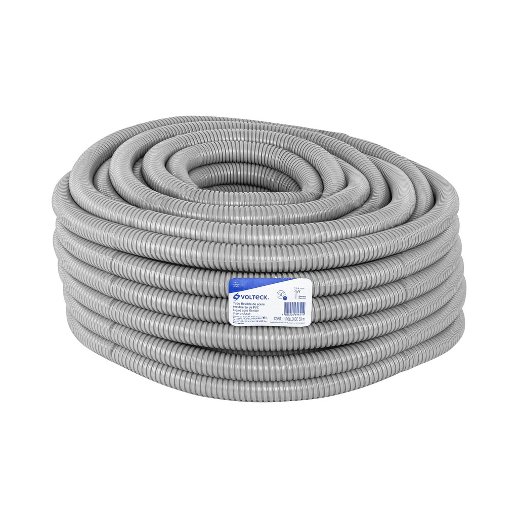 Rollo de 50 m de tubo flexible liquid tight de 1', Volteck