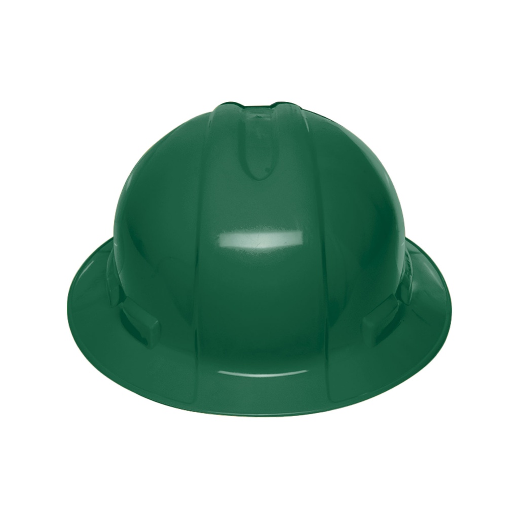 Casco de seguridad ala ancha, verde, Truper