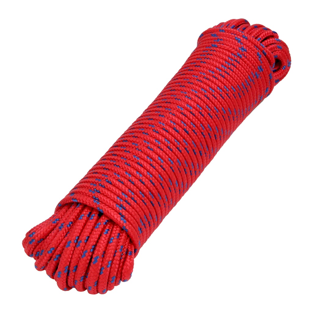 Piola de Polipropileno trenzada, multicolor, 6mm x 30m