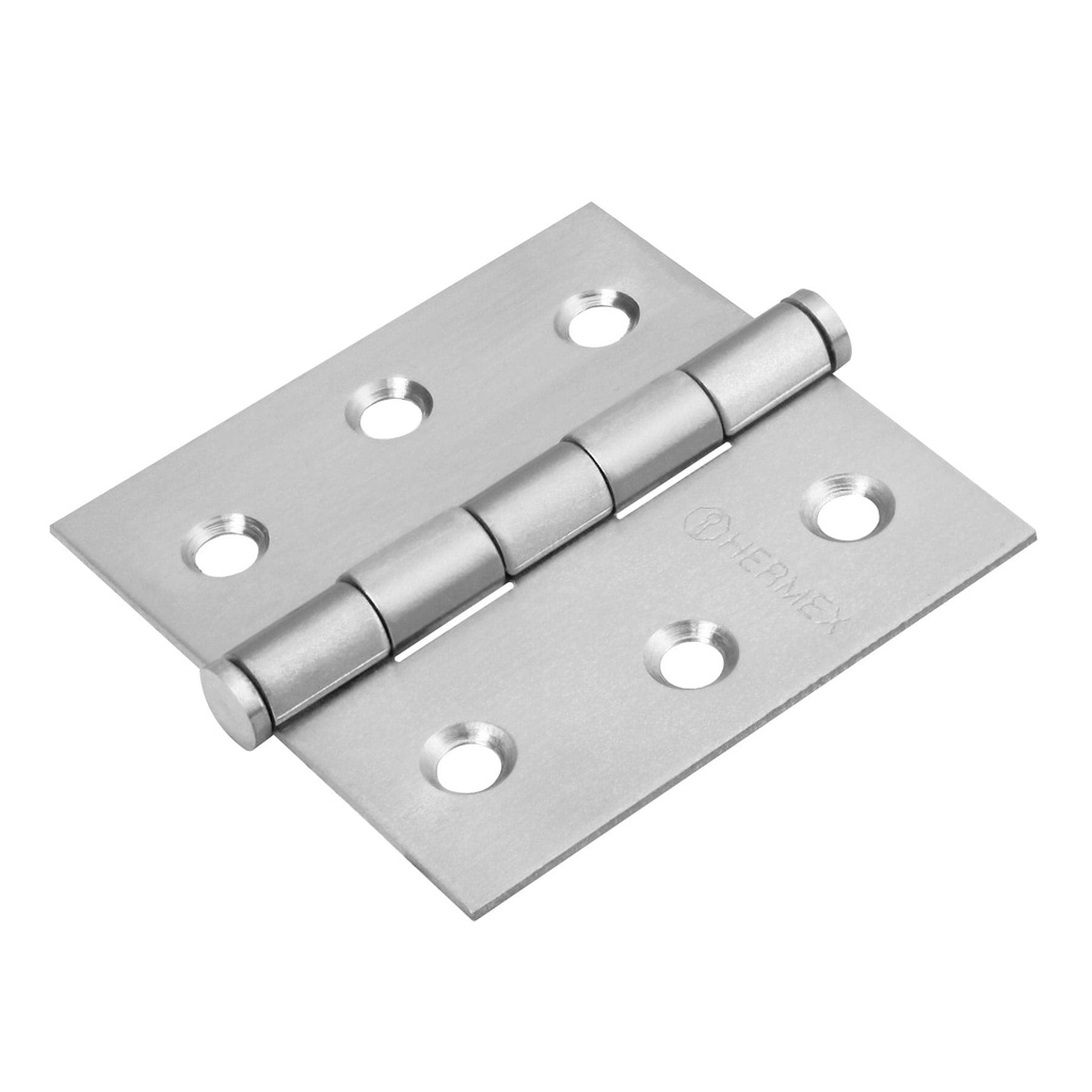 [43226] Bisagra cuadrada 2-1/2' acero inoxidable, plana, Hermex