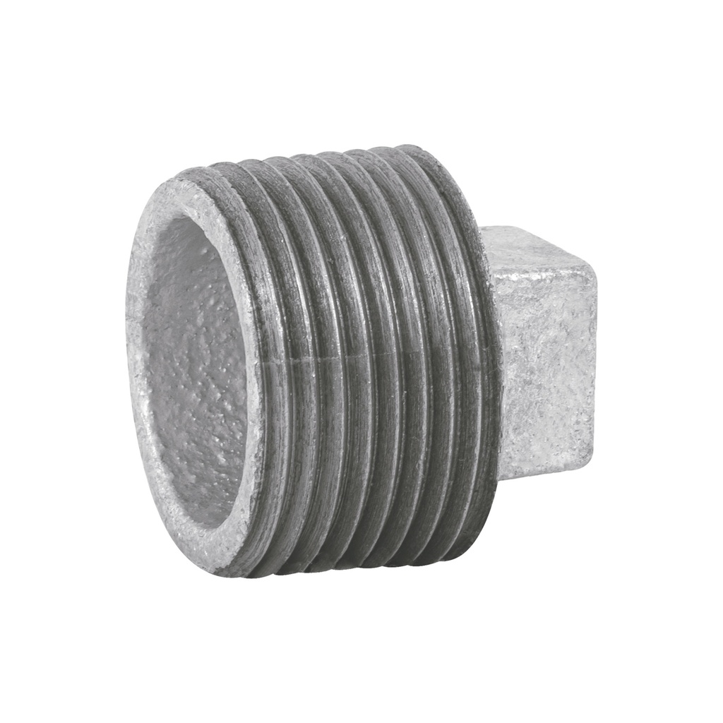 Tapón macho 1' de acero galvanizado, Foset