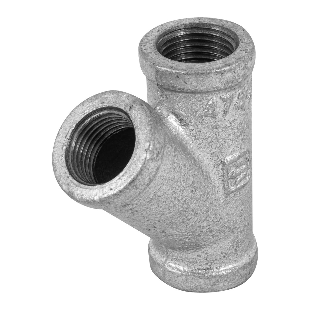 Yee sencilla 1/2' acero galvanizado, Foset