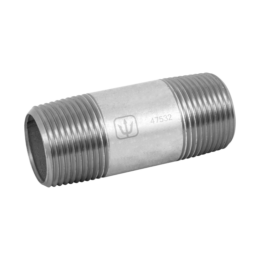 Niple de acero galvanizado 1' x 3', Foset