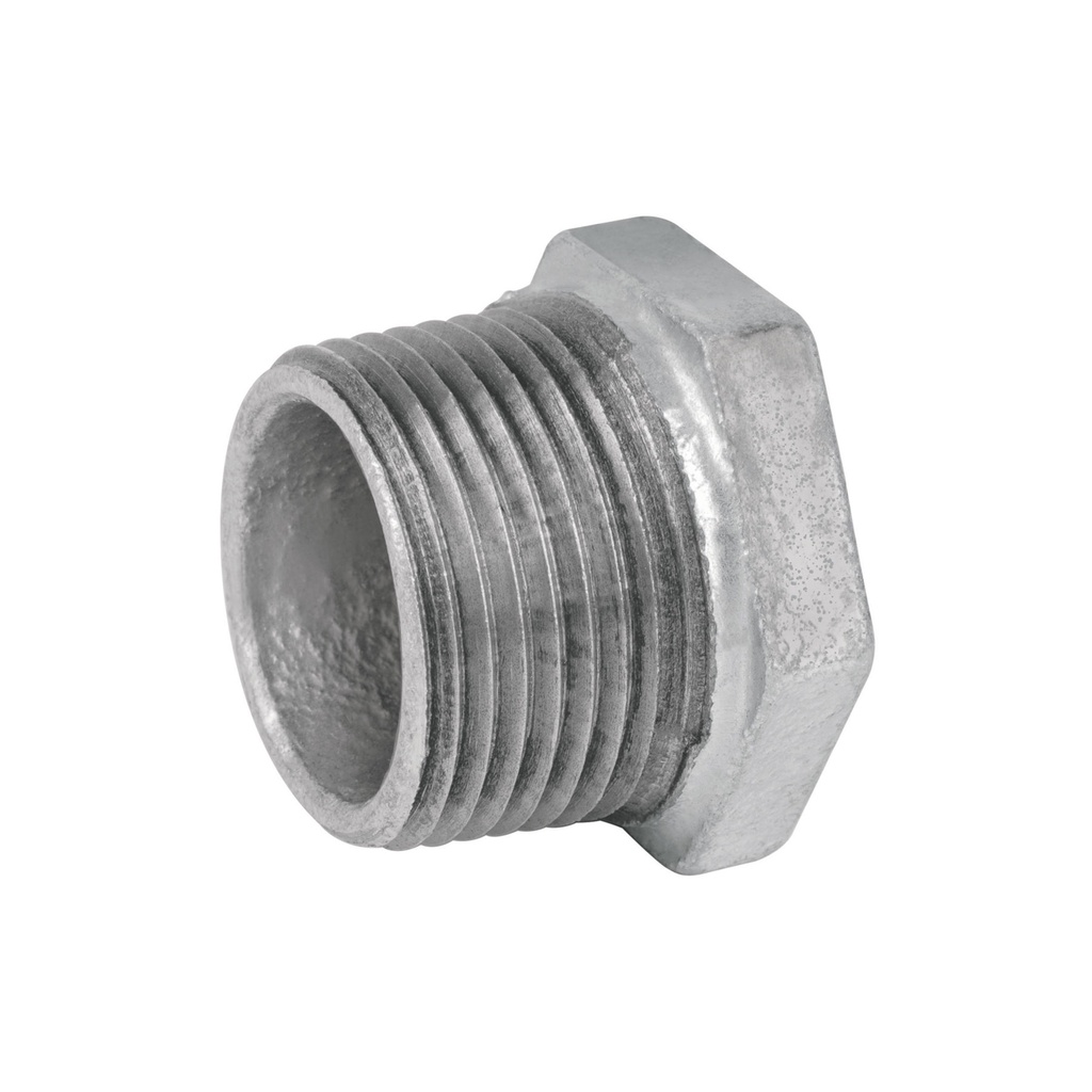 Reducción bushing acero galvanizado 1'x 3/4', Foset