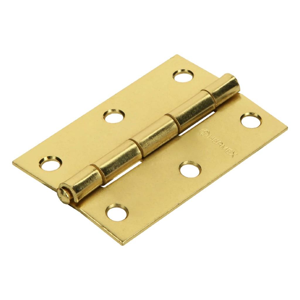 [43196] Bisagra rectangular 3' acero latonado, Hermex