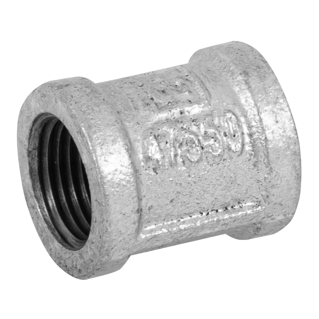 Cople reforzado de acero galvanizado de 1/2', Foset