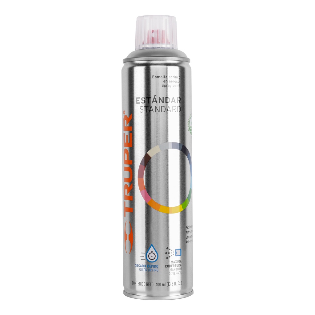 Pintura en aerosol,transparente brillante,bote esbelto,400ml