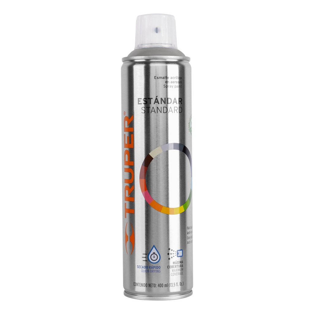 Pintura en aerosol, gris claro, bote esbelto, 400 ml