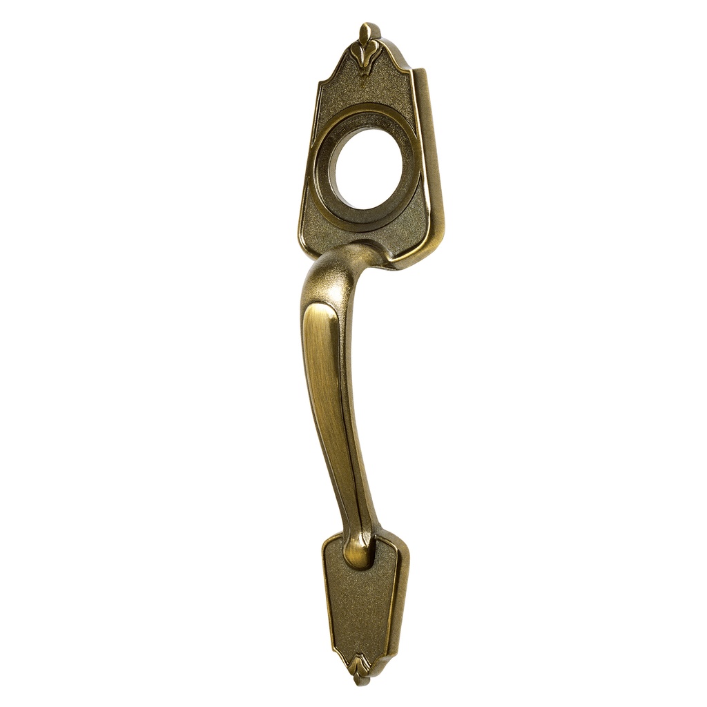 Manija decorativa acabado latón antiguo, Hermex