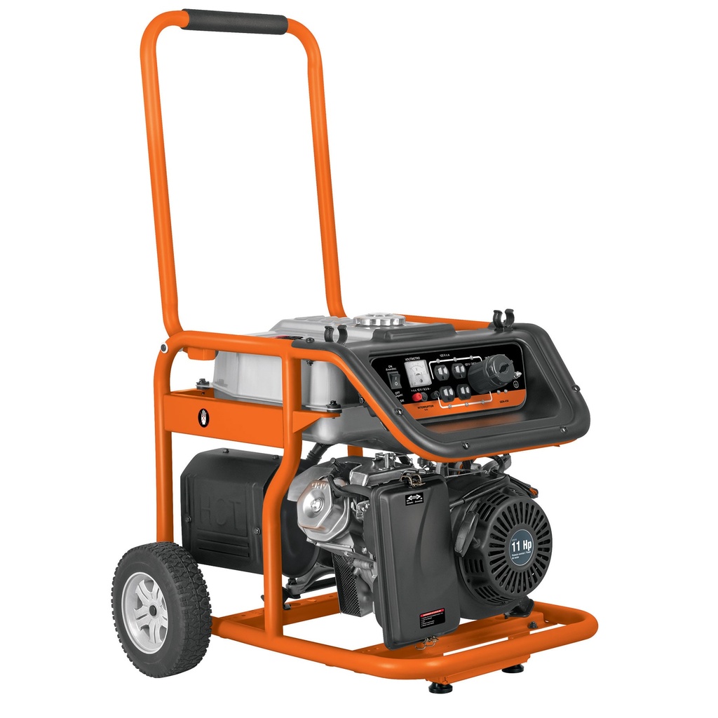 Generador portátil 4.5 kW motor a gasolina, Truper