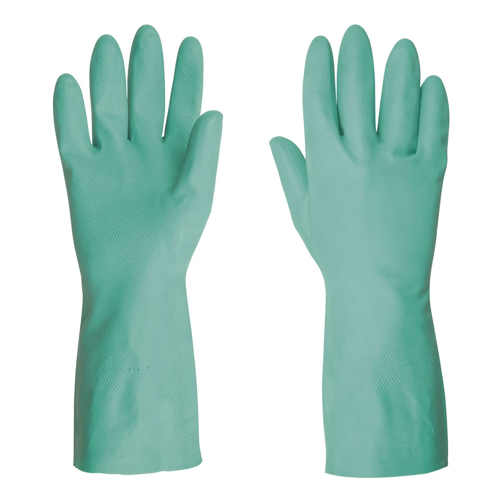 Guantes de nitrilo verde, multiusos, chicos, Truper