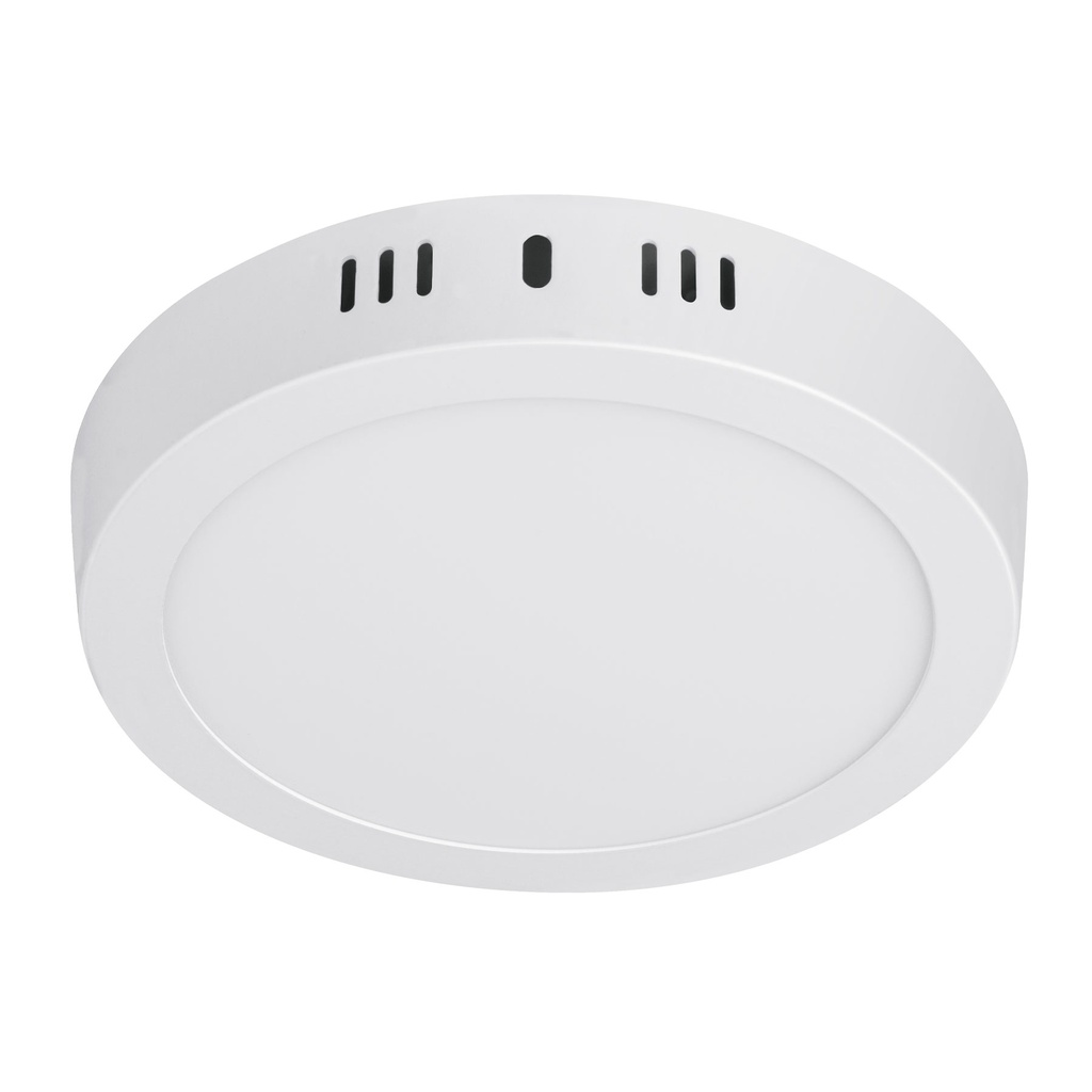 Luminario blanco de LED 12 W redondo tipo plafón luz cálida