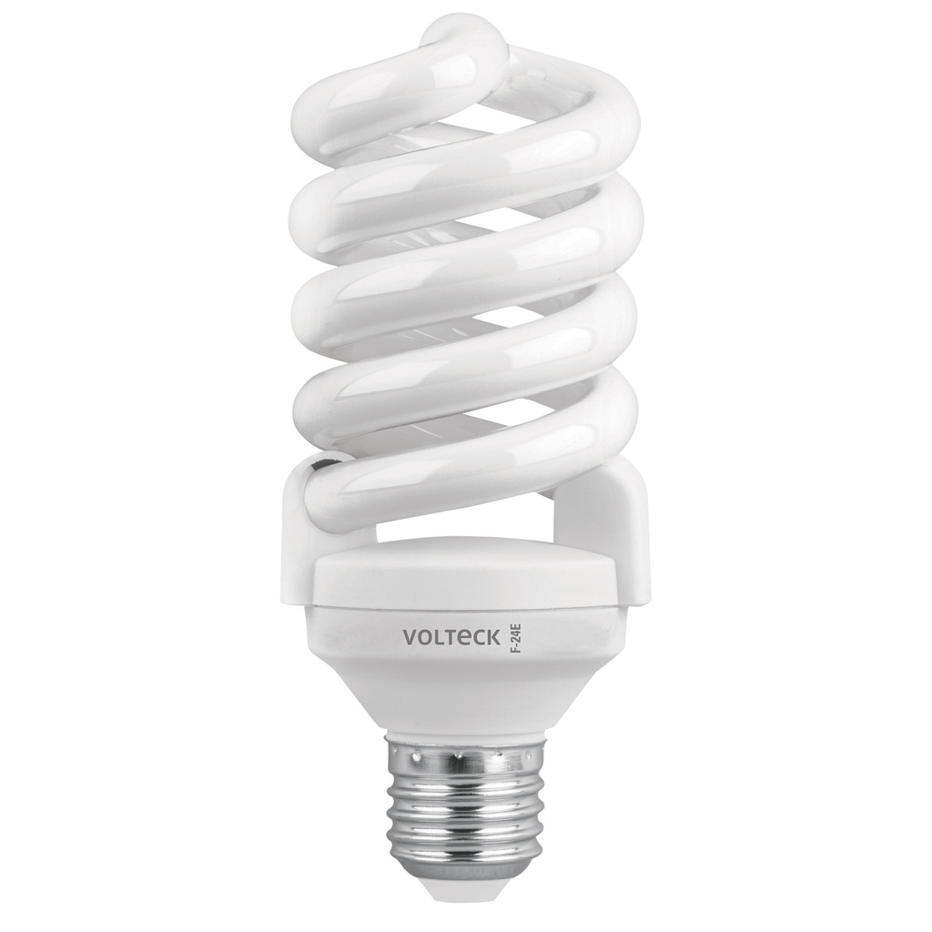 Lámpara espiral T4 24 W luz de día en blíster, Volteck