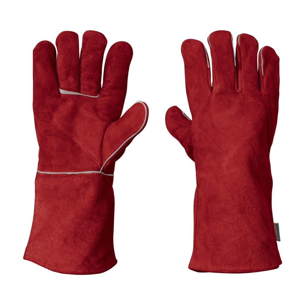 Guantes rojos para soldador, Truper