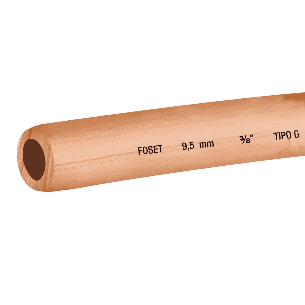 Rollo de 15 m de tubo flexible de cobre de 3/8', Foset