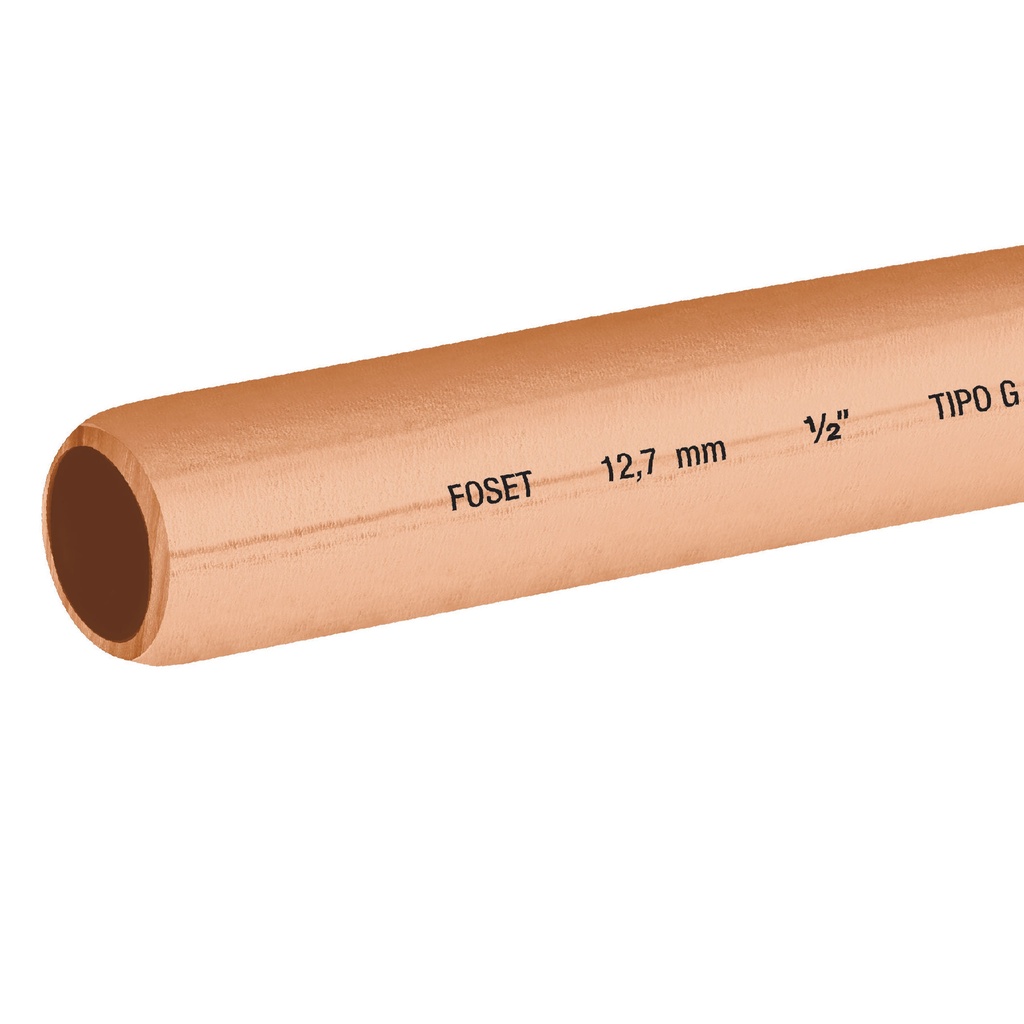 Rollo de 15 m de tubo flexible de cobre de 1/2', Foset