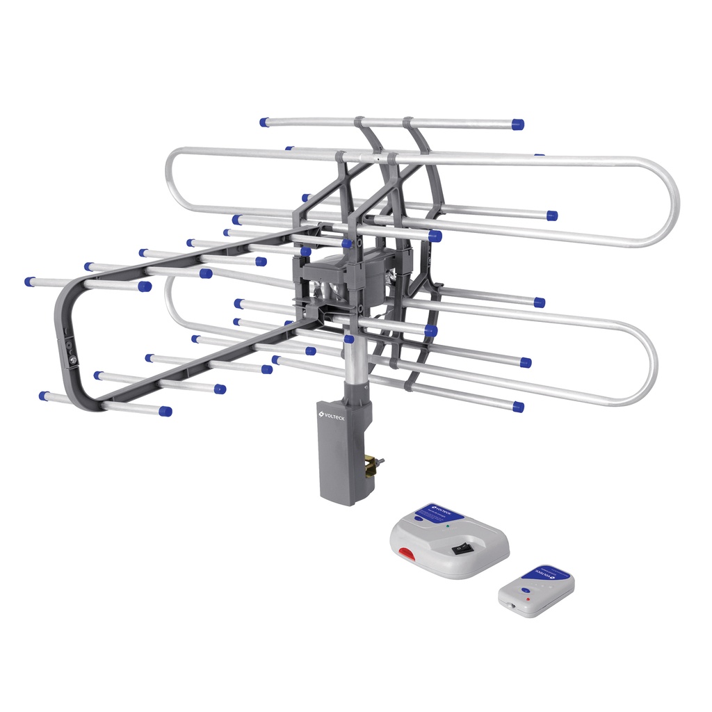 Antena aérea para tv, giratoria 360 grados a control remoto