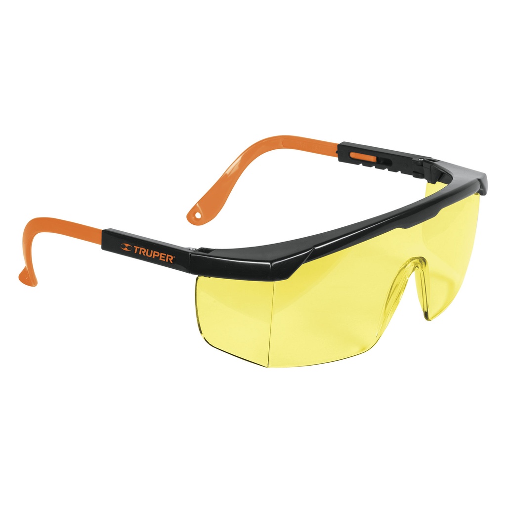 Lentes de seguridad ajustables ambar, Truper Classic