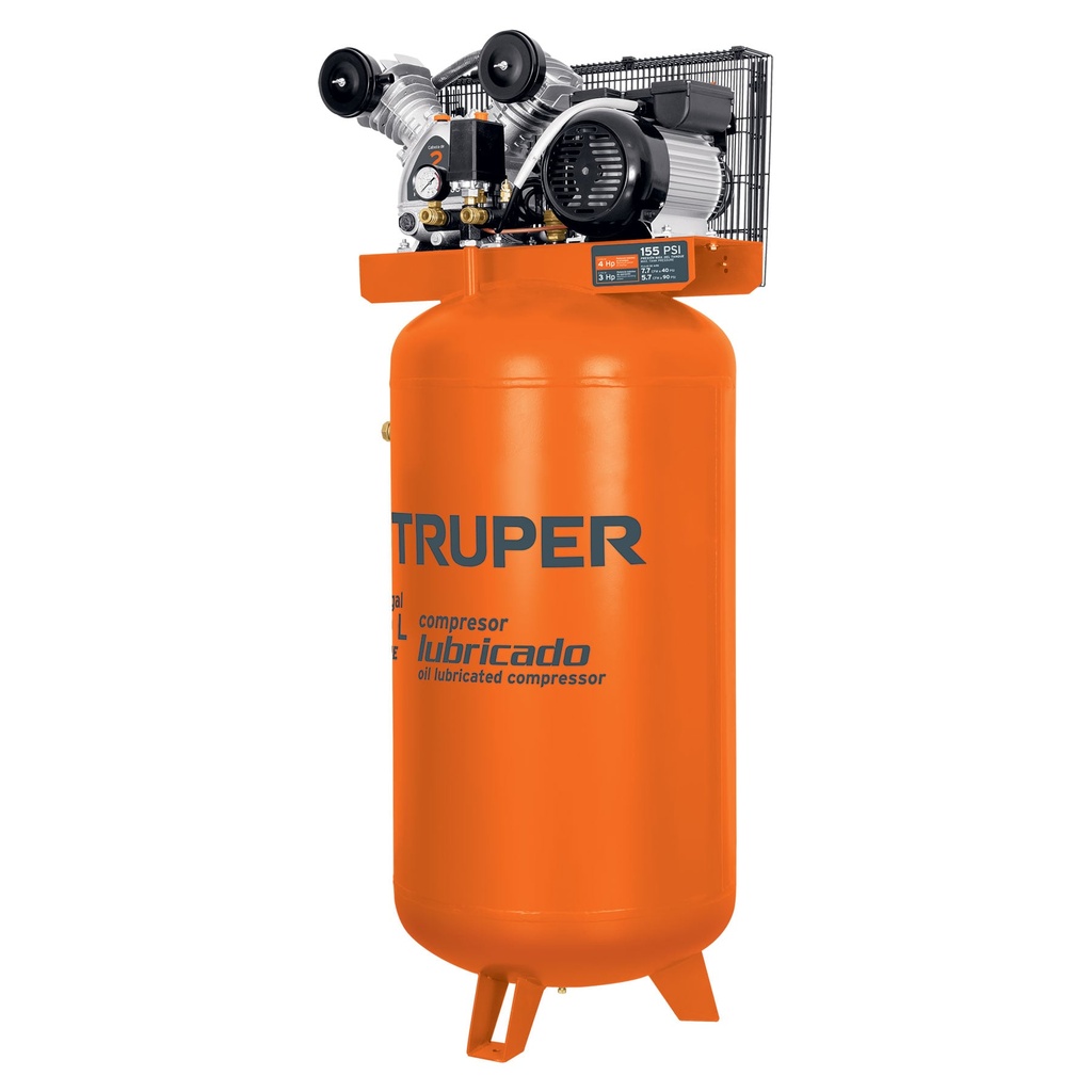 Compresor vertical 180 L, 4 HP (potencia máxima ), 220 V