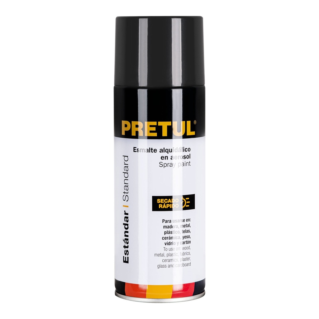Pintura en aerosol, gris oscuro, bote esbelto, 400 ml,Pretul