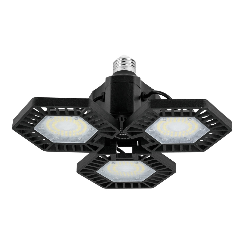 Luminario de LED 65 W, aluminio con 3 paneles abatibles