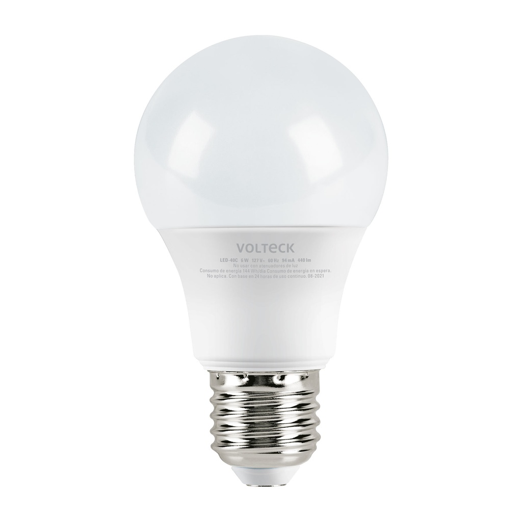 Lámpara LED A19 6 W (equiv. 40 W), luz cálida, blíster