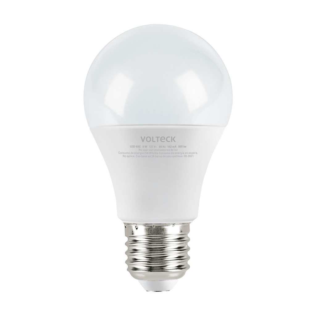 Lámpara LED A19 9 W (equiv. 60 W), luz cálida, blíster