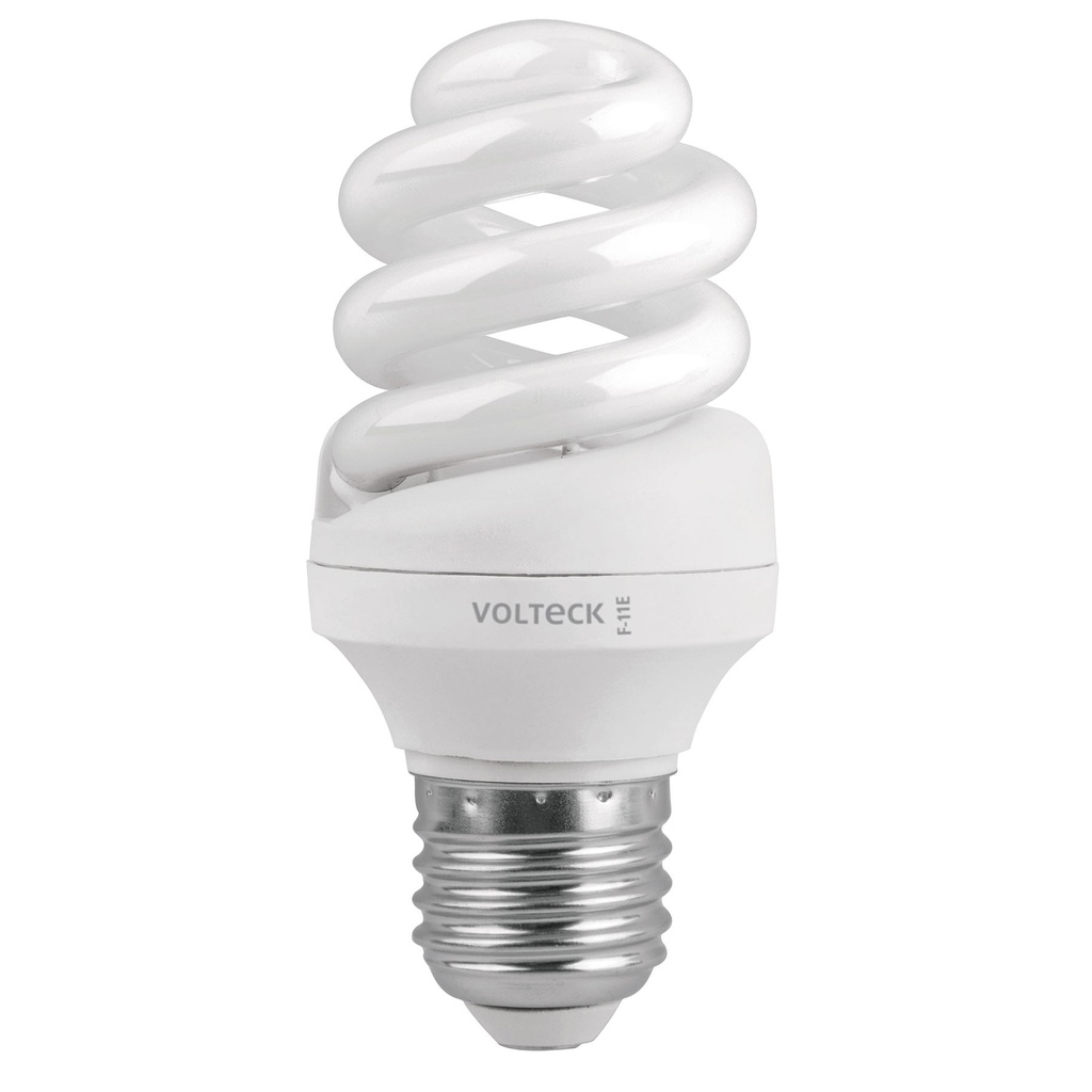 Lámpara espiral T3 11 W luz de día en blíster, Volteck