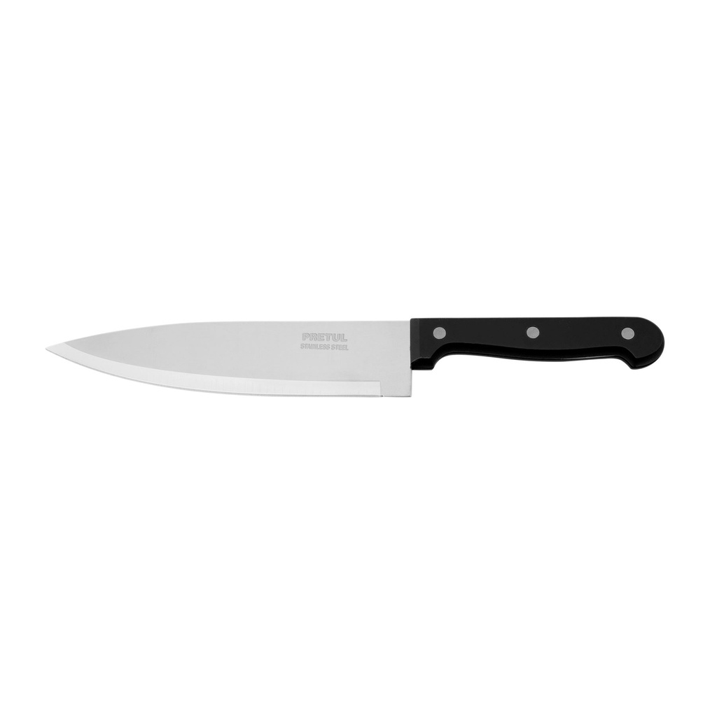 Cuchillo de chef 7' mango de plástico, Pretul