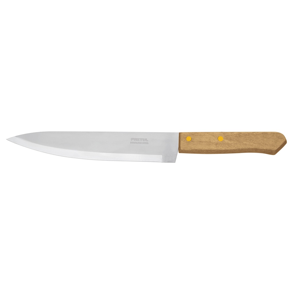 [23082] Cuchillo de chef 8' mango de madera, Pretul