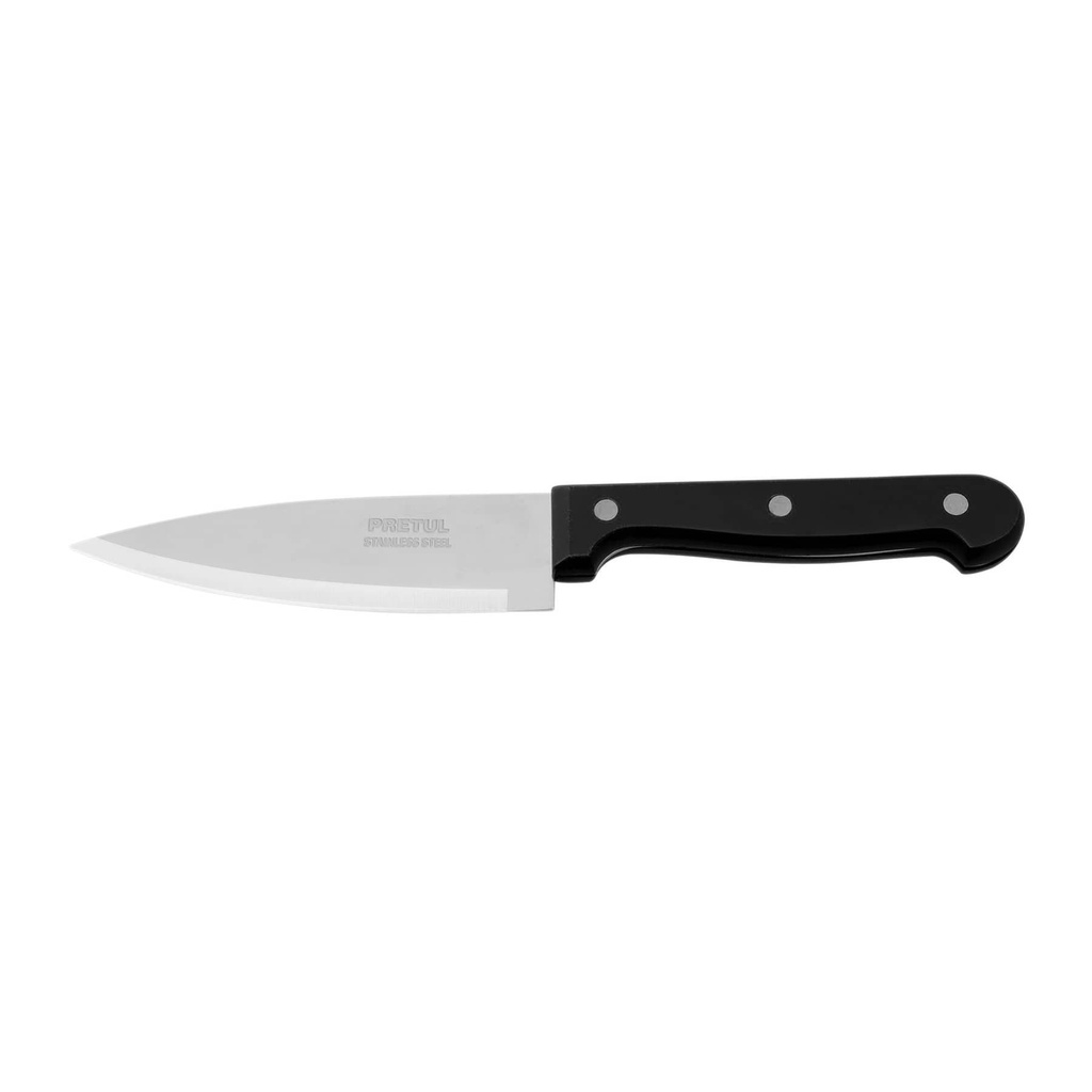 Cuchillo de chef 5' mango de plástico, Pretul