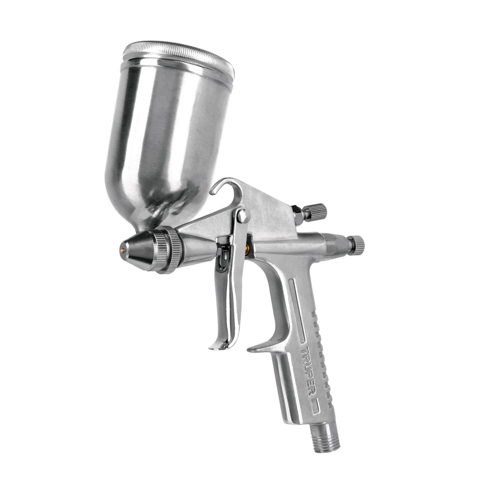 Pistola compacta p/retoque LVMP vaso alum, 0.5 mm, Truper