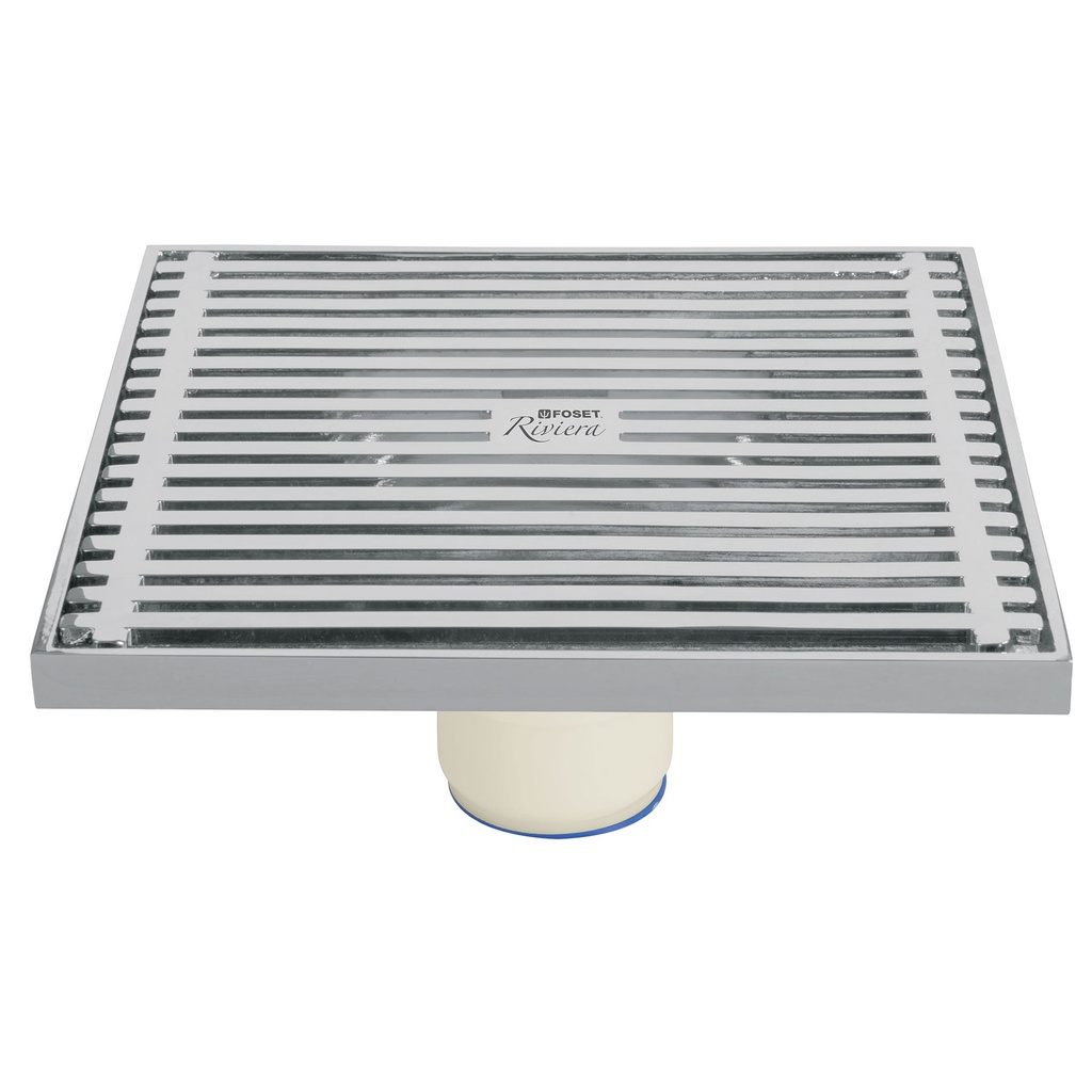 [46049] Resumidero cuadrado de latón 6' x 6', Foset