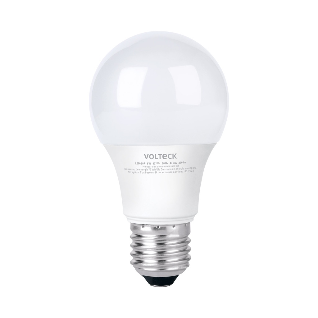 Lámpara LED A19 3 W (equiv. 25 W), luz de día, blíster