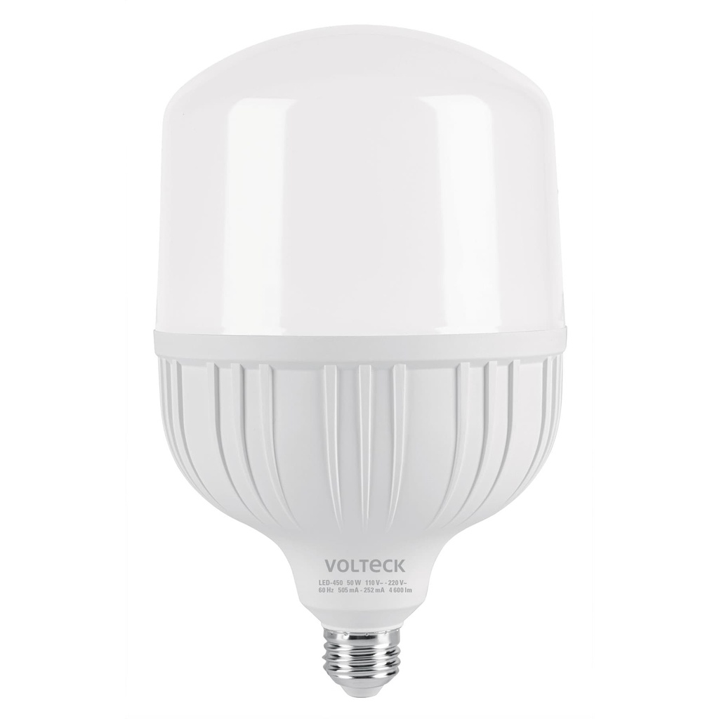 Lámpara LED alta potencia 50 W (equiv.450 W), luz de día