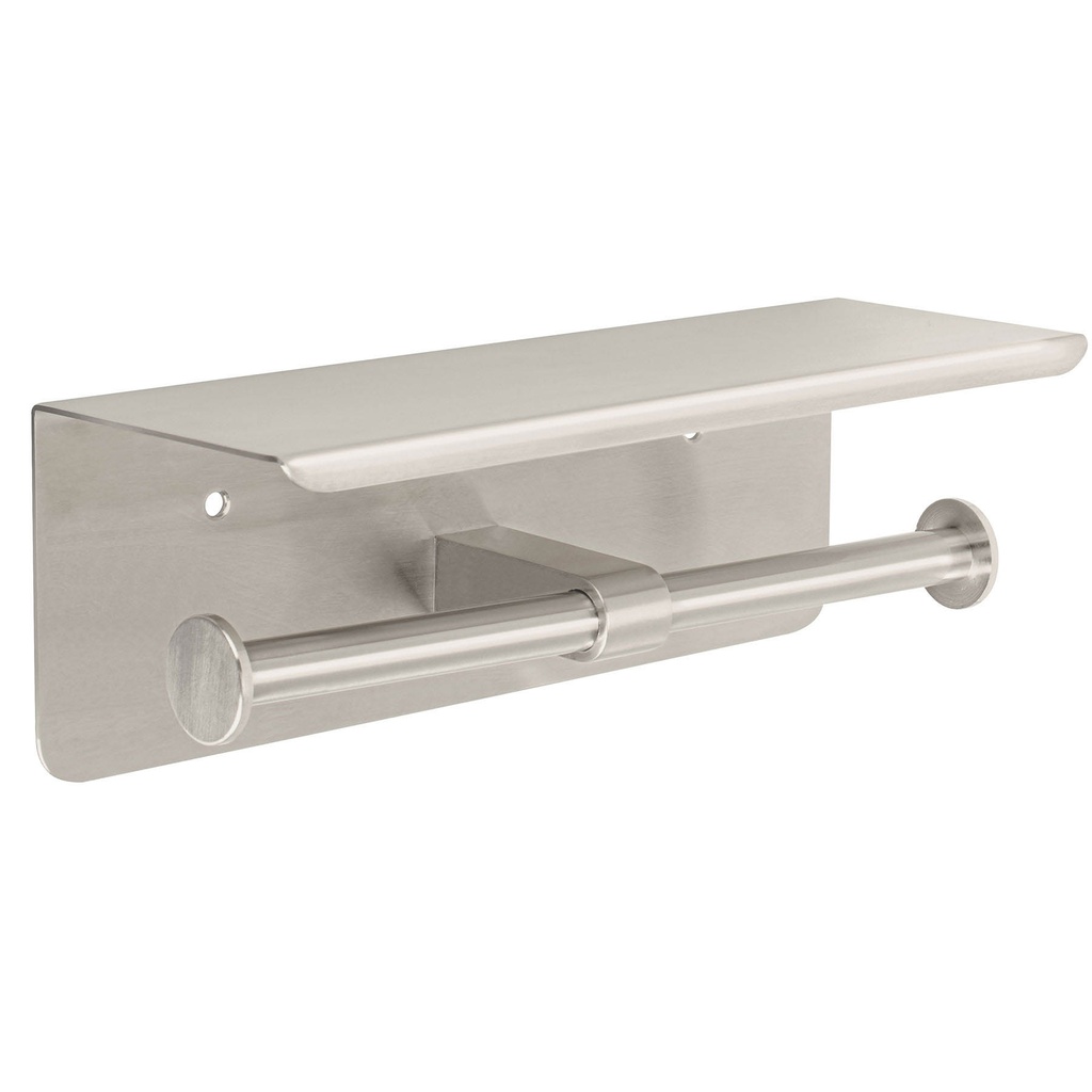 [46357] Portarrollo doble en satín con soporte para celular, Riviera