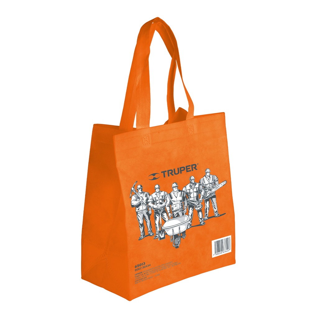 [65013] Bolsa ecológica naranja de 30 x 40 cm, Truper