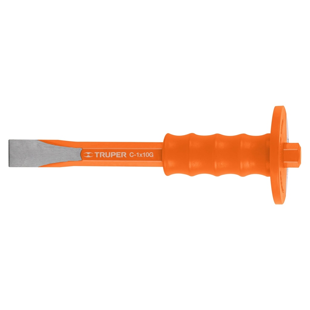 Cincel de corte frío 1 x 10' con grip, Truper