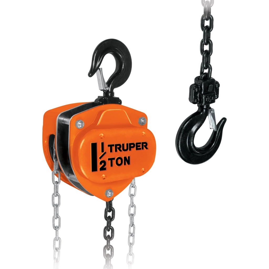 Polipasto de cadena de 1-1/2 ton, Truper