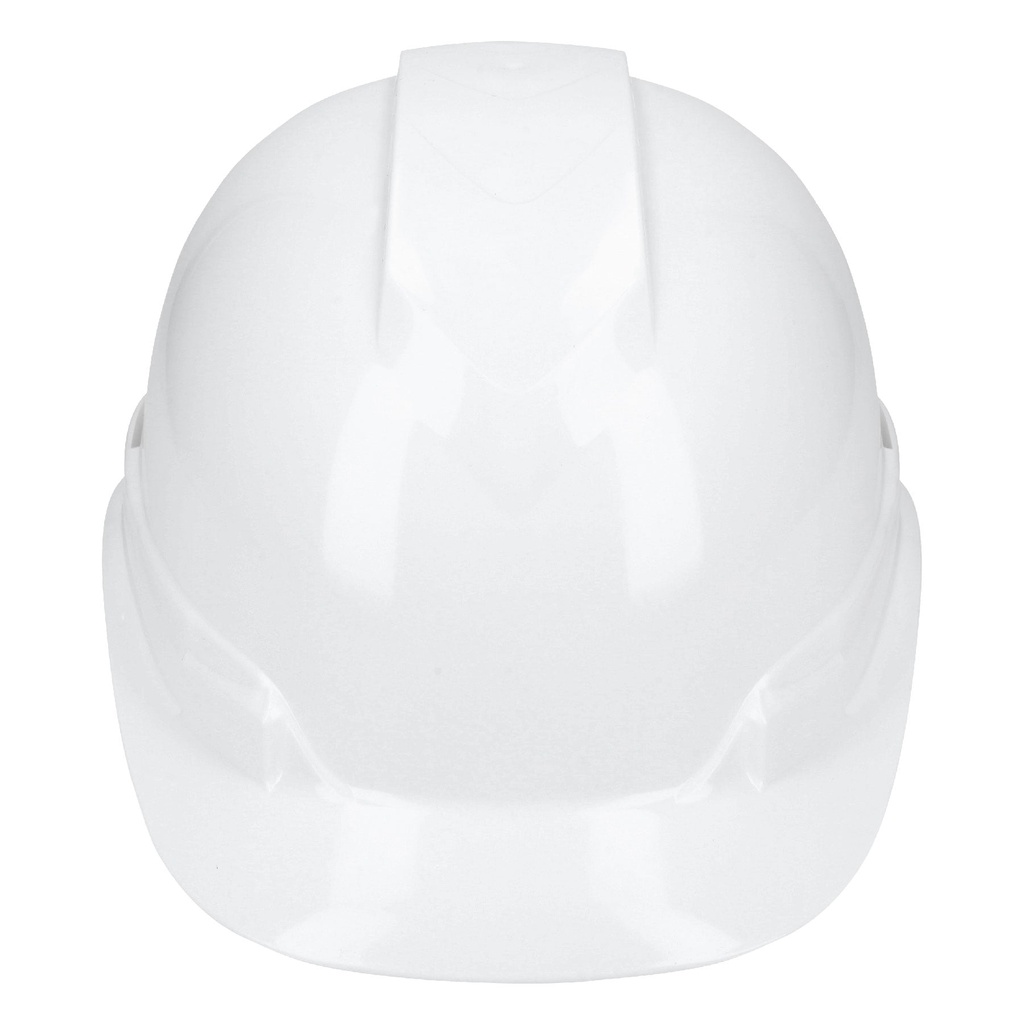 Casco de seguridad ventilado, ajuste de matraca, blanco