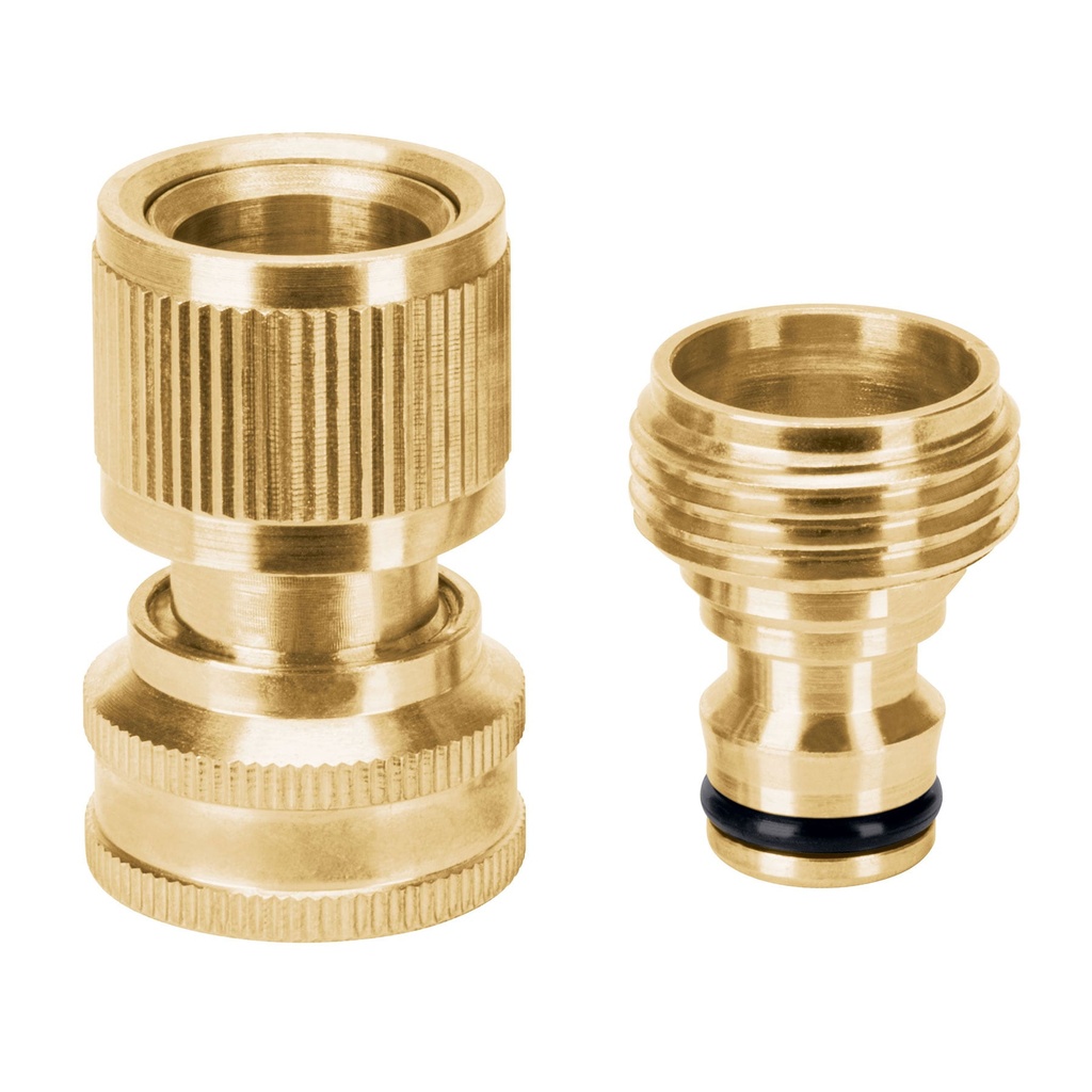 [101599] Conector 3/4' rápido de latón manguera-acc. sistema click