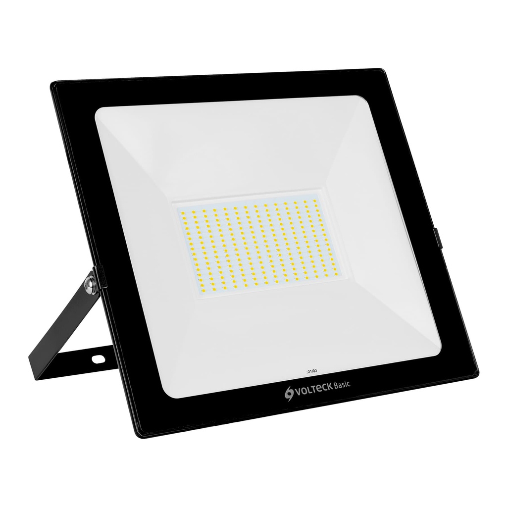 Reflector ultra delgado LED 150 W luz cálida, Volteck Basic