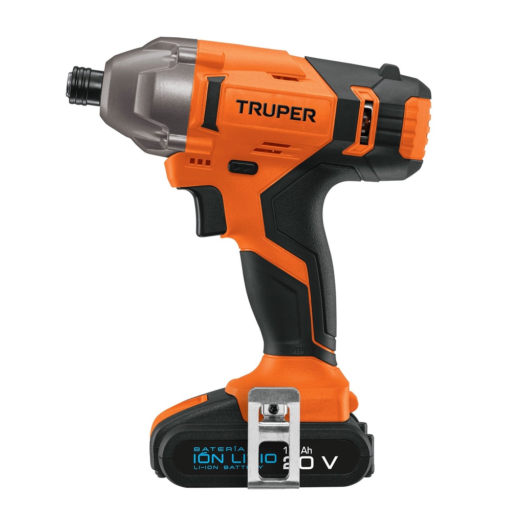 Destornillador de impacto inalámbrico 1/4', 20 V, Truper