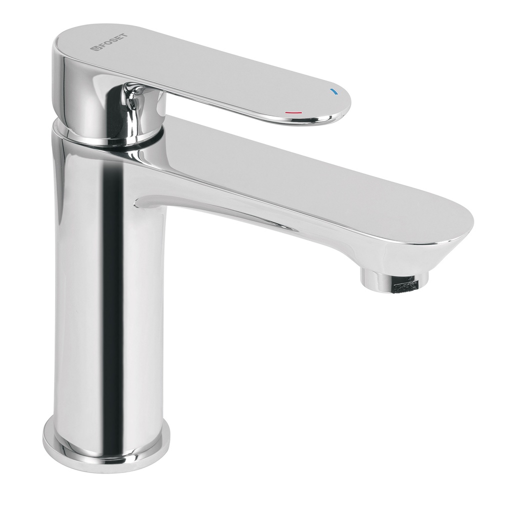 Monomando cromo cuello corto para lavabo, Foset Riviera