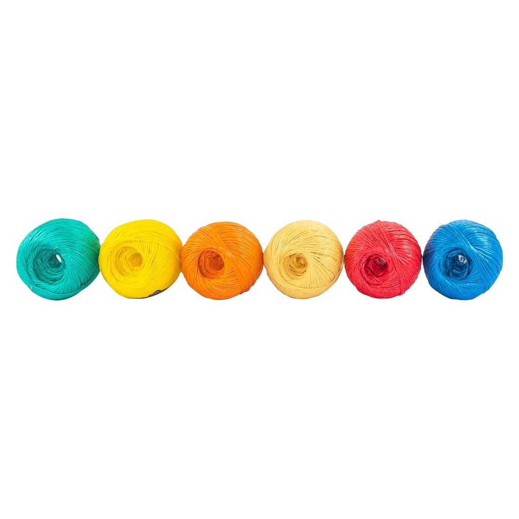 Rollo de rafia de 230 m colores surtidos calibre 2.2 g/m