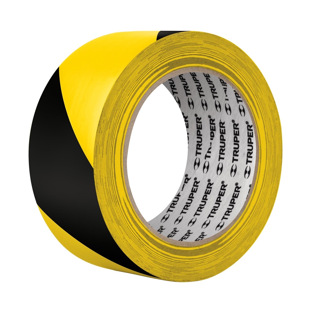 Rollo de 33 m de cinta delimitadora amarilla / negro, Truper