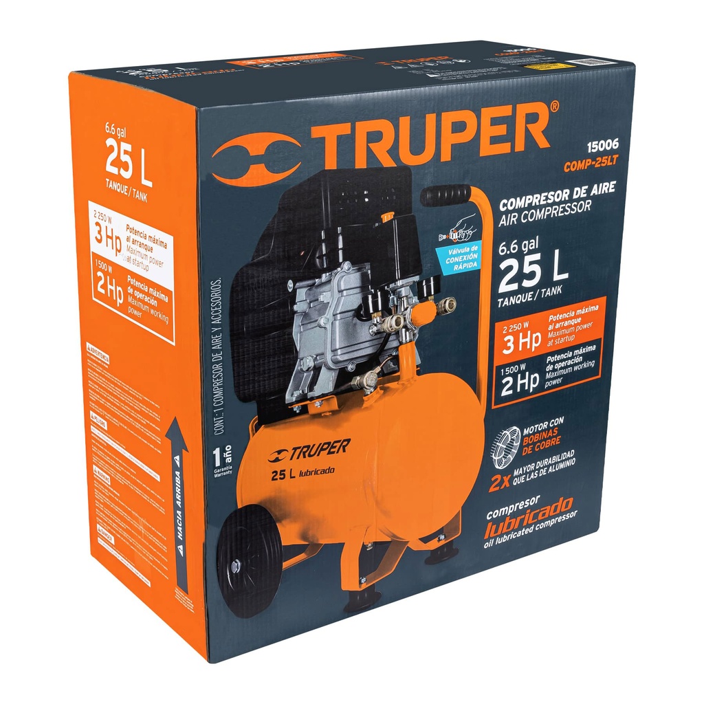 Caja de empaque de repuesto para COMP-25LT, Truper